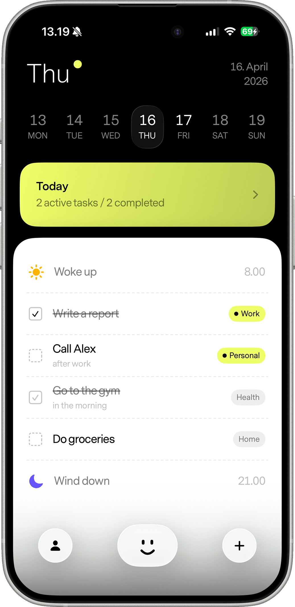 Novu turning a spoken morning update into a structured list of tasks for the day